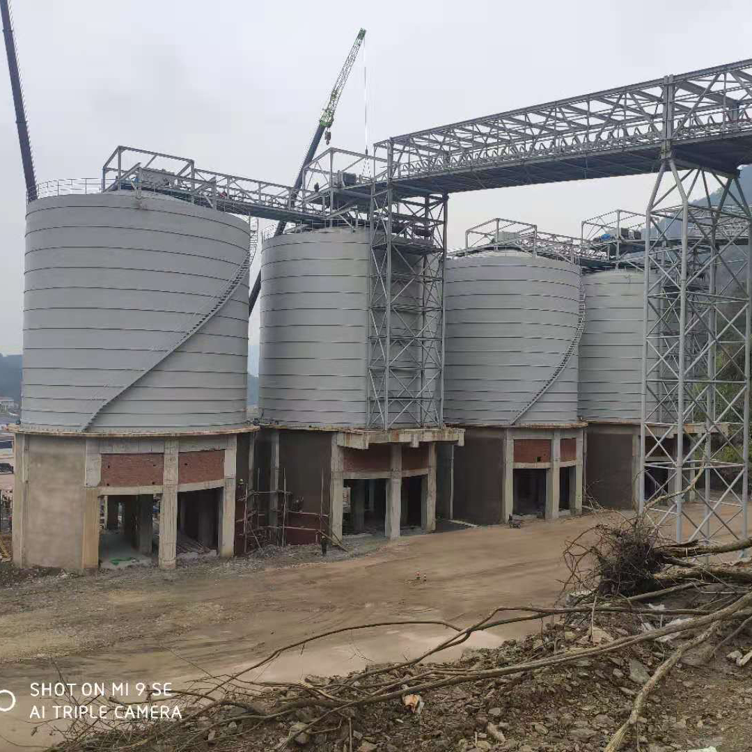 枣庄3000吨骨料钢板库